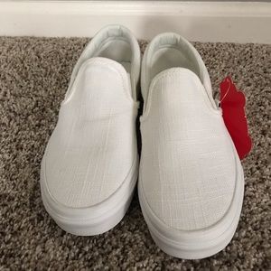 Vans Classic Slip-on Hemp Linen Blanc de Blanc